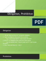 Obligation, Prohibiton, CP 3
