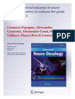 Measuring Clinical Outcomes in Neuro-Oncology. A Battery To Evaluate Low-Grade Gliomas (LGG)