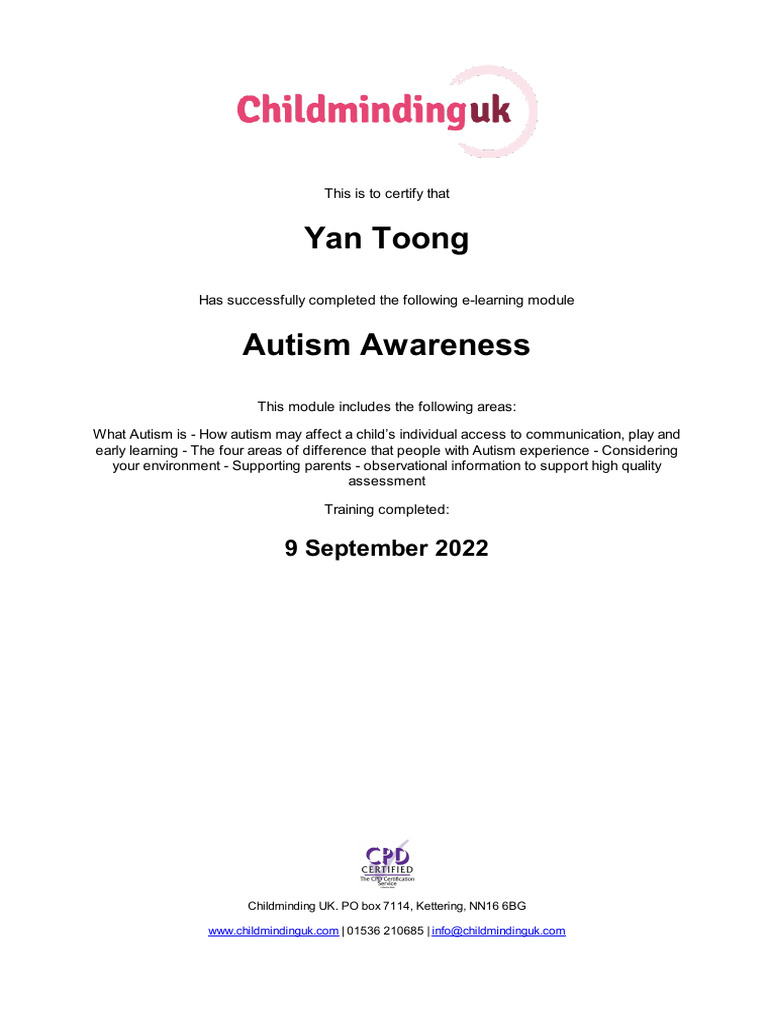 Autism Awareness | PDF