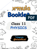 Complete 11 Physics Formula Booklet @elaoffical