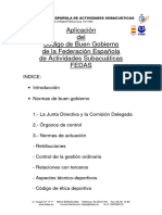 Codigo de Buen Gobierno y Anexo de Etica Deportiva