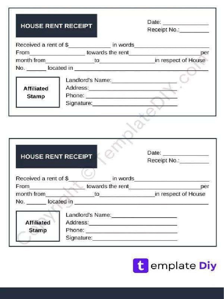 Home - House Rent Receipt Printable Template (PDF & Word) | PDF