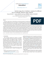 Effective Depth-Of-Penetration Range Due To Hardness Variation For Different Lots of