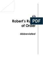 Roberts Rules of Order