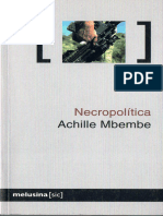 Achille Mbembe - Necropolitica