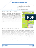 Battle of Passchendaele Case Study HA