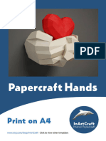 Hands With Heart 3D Corazón Manos by InArtCraft