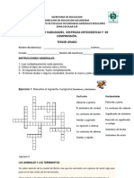 Examen de Terero Ortografia