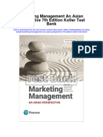 Instant Download Marketing Management An Asian Perspective 7th Edition Kotler Test Bank PDF Full Chapter