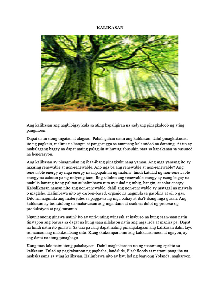 Kalikasan | PDF