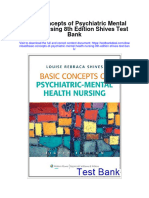 Instant download Basic Concepts of Psychiatric Mental Health Nursing 8th Edition Shives Test Bank pdf full chapter