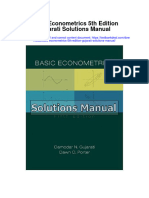 Instant Download Basic Econometrics 5th Edition Gujarati Solutions Manual PDF Full Chapter