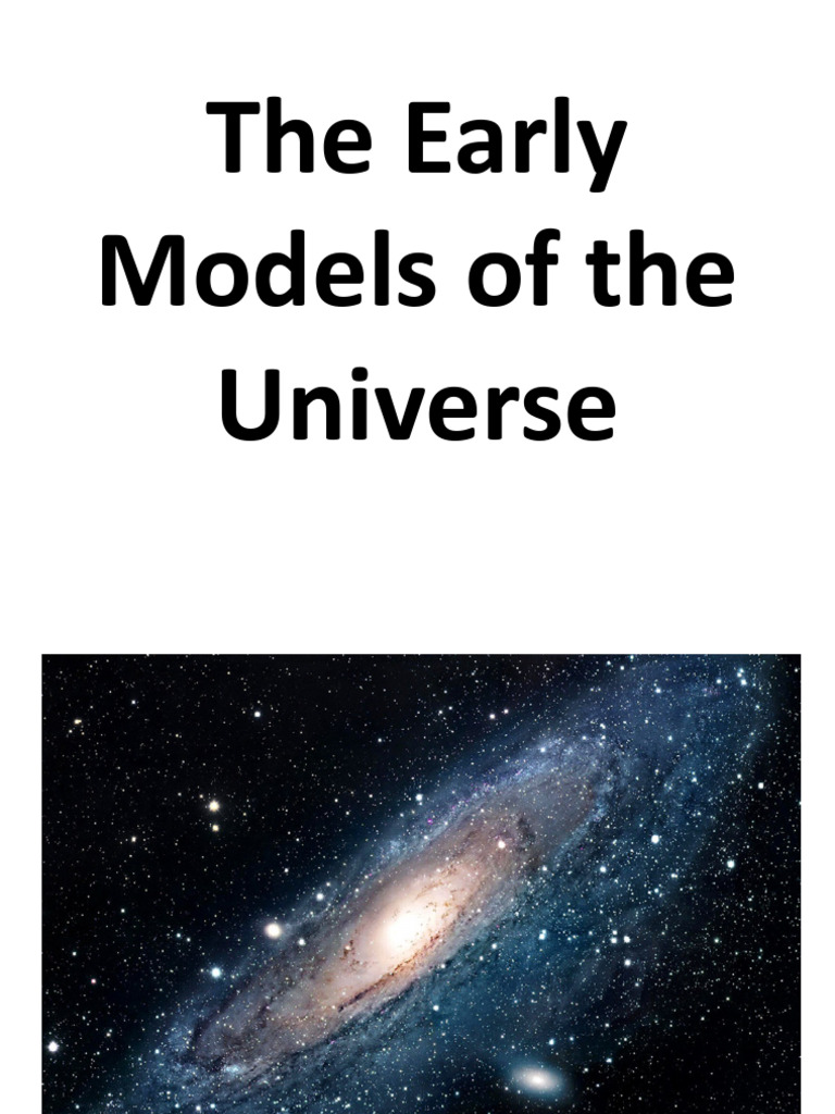 The early models of the universe pdf
