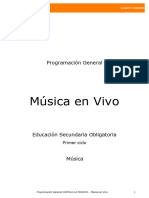 Música en Vivo A LOMCE Porgramación General Castilla La Mancha