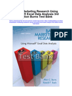 Instant Download Basic Marketing Research Using Microsoft Excel Data Analysis 3rd Edition Burns Test Bank PDF Full Chapter