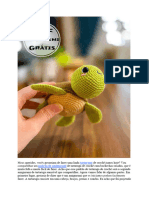 PDF Croche de Tartaruga Fofa Receita de Amigurumi Gratis