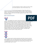 Water Properties: True/False Quiz