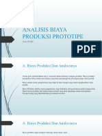 Analisis Biaya Produksi Prototipe