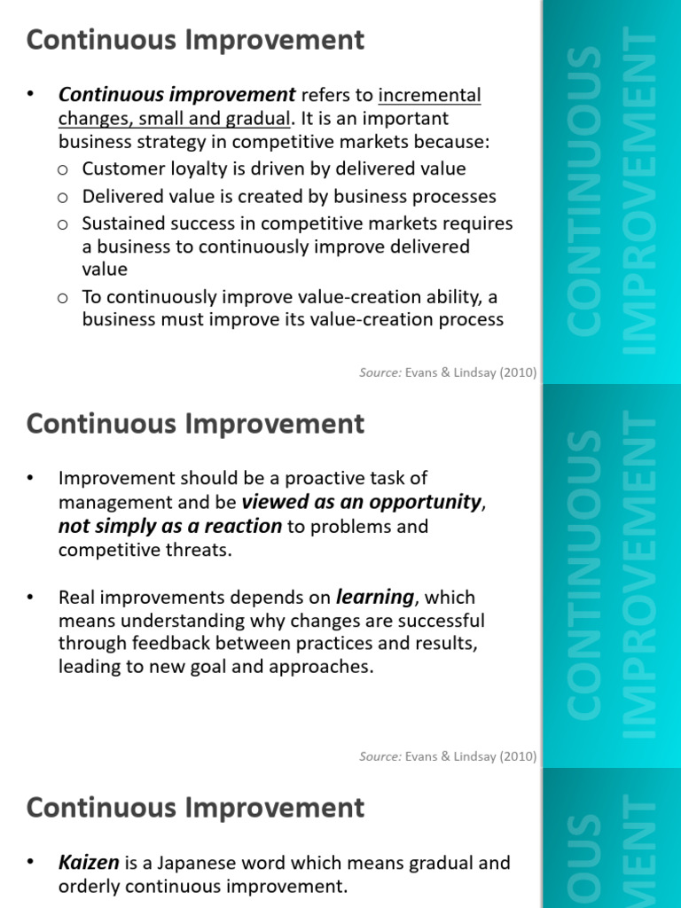 Continuous vs. Breakthrough Improvement and Six Sigma | PDF | Six Sigma ...