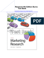 Instant Download Marketing Research 6th Edition Burns Test Bank PDF Full Chapter