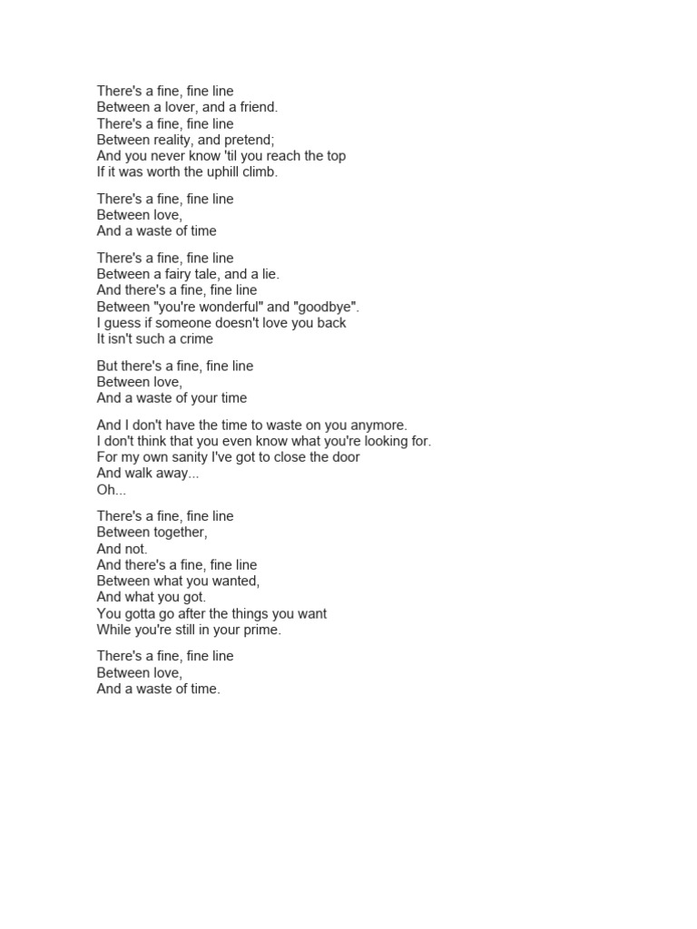 THERE´S A FINE FINE LINE PDF