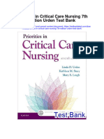 Instant download Priorities in Critical Care Nursing 7th Edition Urden Test Bank pdf full chapter