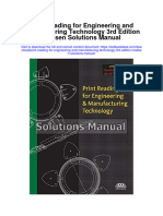 Instant Download Print Reading For Engineering and Manufacturing Technology 3rd Edition Madsen Solutions Manual PDF Full Chapter