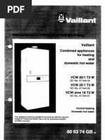 Download Vaillant VCW-sine 18 T3WF H Boiler Manual by doc rogers SN69980152 doc pdf