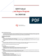 KIST School Dual Degree Program