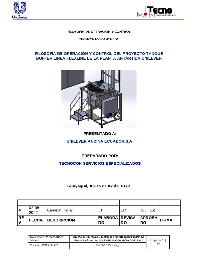 Filosofía de Operación y Control - Buffer | PDF | Bomba | Automatización
