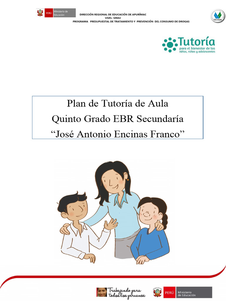 Plan Tutorial de Aula 5° | PDF | Salón de clases | Aprendizaje
