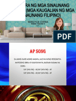 COT1 - Kultura NG Mga Sinaunang Filipino - Mga Kaugalian NG Mga Sinaunang Filipino (MARILYN M. ESPINA)