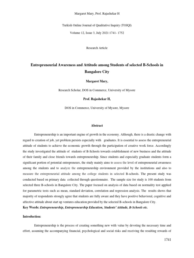 entrepreneurial-awareness-and-attitude-among-students-of-selected-b
