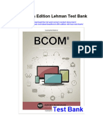 Instant Download Bcom 8th Edition Lehman Test Bank PDF Full Chapter