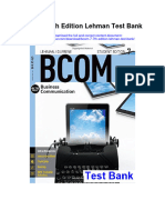 Instant Download Bcom 7 7th Edition Lehman Test Bank PDF Full Chapter