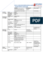 Date Time Activités Participants Observations Monday 30/11/ 2023 Tuesday 31/11/2023