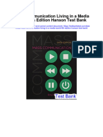 Instant Download Mass Communication Living in A Media World 6th Edition Hanson Test Bank PDF Full Chapter
