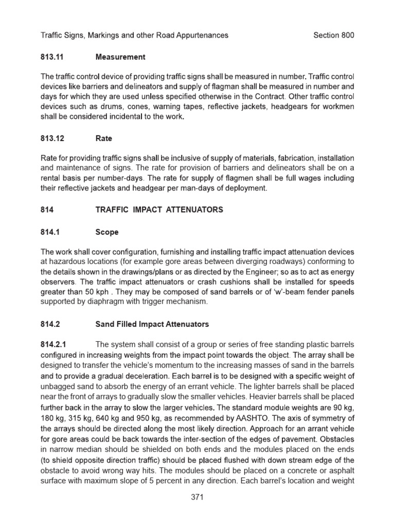 Sand-Filled Impact Attenuators Guide | PDF | Transport