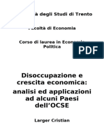 Tesi Universitaria - Disoccupazione e Crescita Economica