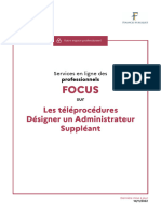 Designer Administrateur Suppleant