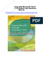 Instant Download Programming With Microsoft Visual Basic 2015 7th Edition Zak Solutions Manual PDF Full Chapter