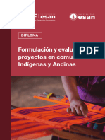 Diploma Formulación y Evaluación de Proyectos en Comunidades Indígenas y Andinas