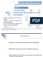 IND4051 - Chapitre 5. Estimation de La Fonction de Fiabilité Des Systèmes