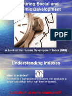 Measuring Social and Econ Development - Human Dev Index