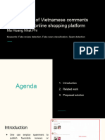 The Reliability of Vietnamese Comments Evaluation in Online Shopping Platform - Presentation