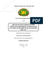 Análisis de Aceite Hidraulico Para Identificar Componentes de Desgaste en El Sistema de Implementos de Excavadoras 336dl Cat