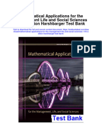 Instant Download Mathematical Applications For The Management Life and Social Sciences 11th Edition Harshbarger Test Bank PDF Full Chapter