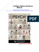 Instant Download Psych 5th Edition Rathus Solutions Manual PDF Full Chapter