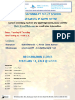 Night School Poster Winter 20232024