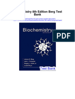 Instant Download Biochemistry 8th Edition Berg Test Bank PDF Full Chapter